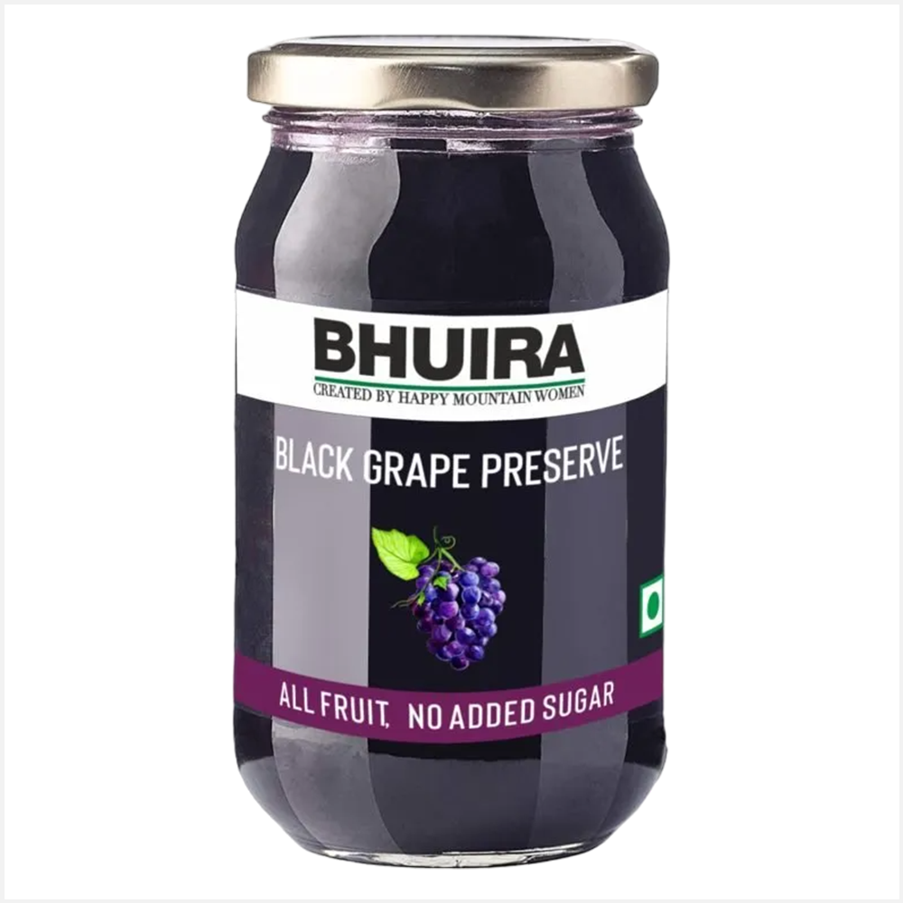 Bhuira No Added Black Grape Natural Jam