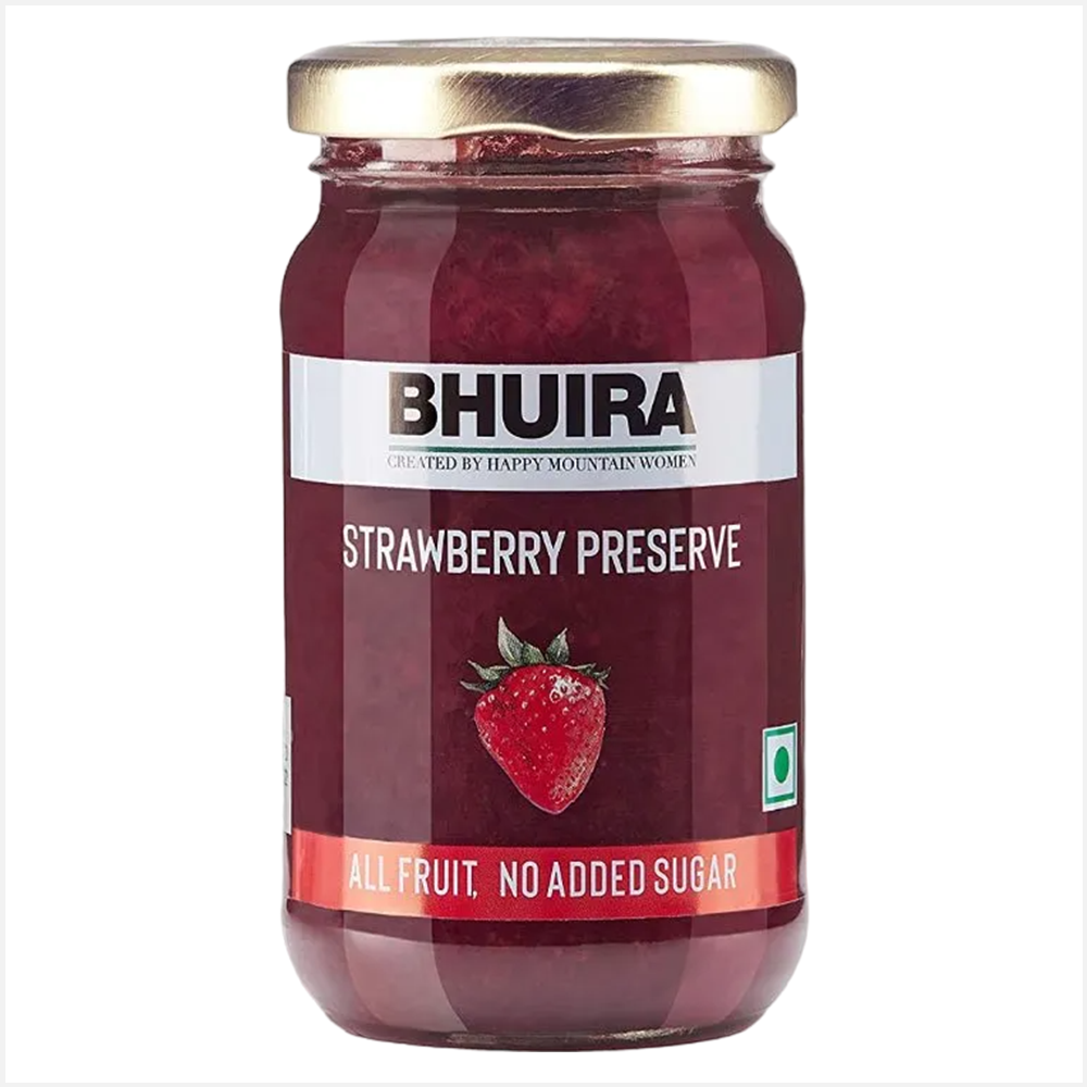 Bhuira No Added Sugar Strawberry Natural Jam