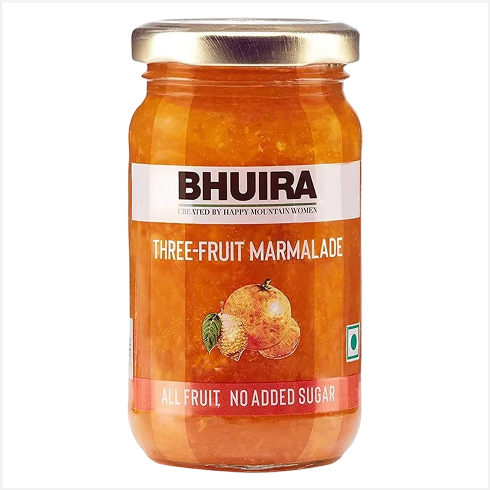 Bhuira No Added Three Fruit Marmalade Natural Jam