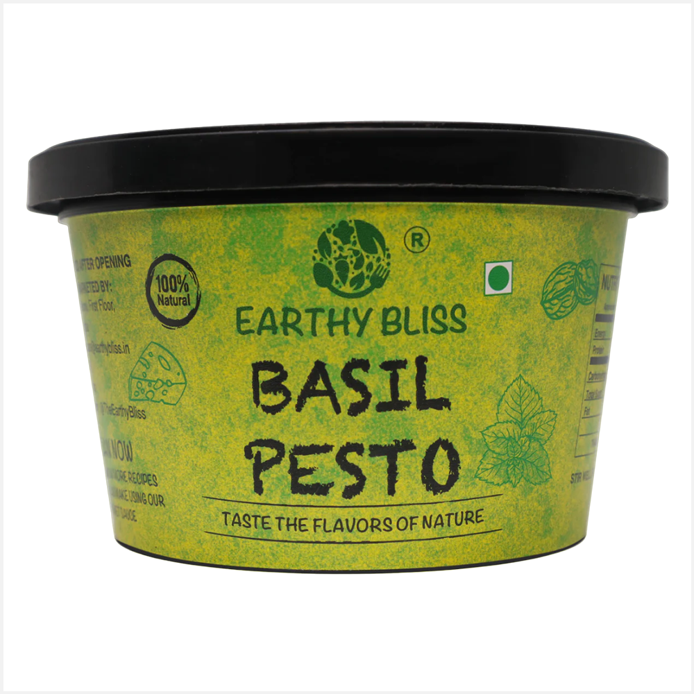 Earthy Bliss Basil Pesto Pasta Sauce