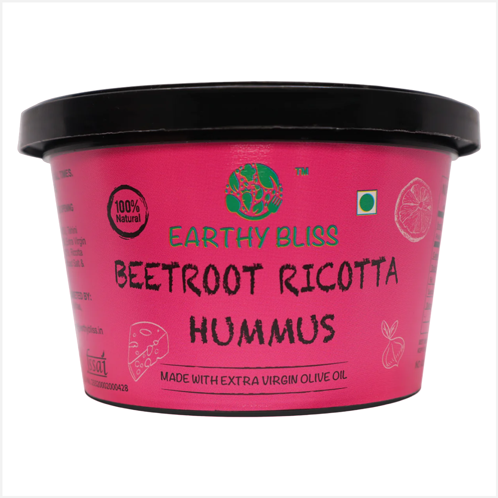 Earthy Bliss Beetroot Ricotta Hummus