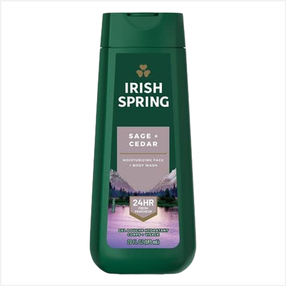 Irish Spring Sage Cedar Body Wash-Men