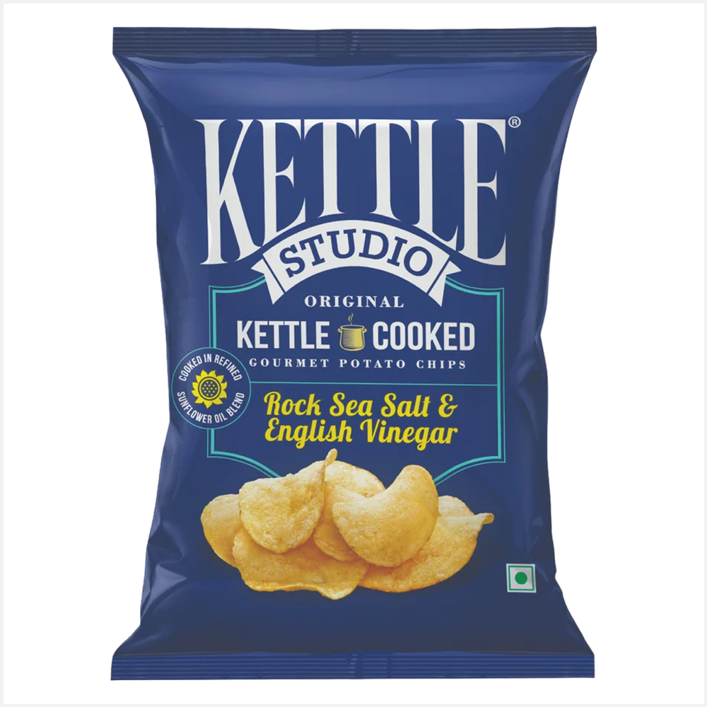 Kettle Studio Rock Sea Salt & English Vinegar Potato Chips