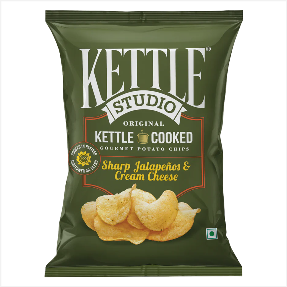 Kettle Studio Sharp Jalapenos & Cream Cheese Potato Chips