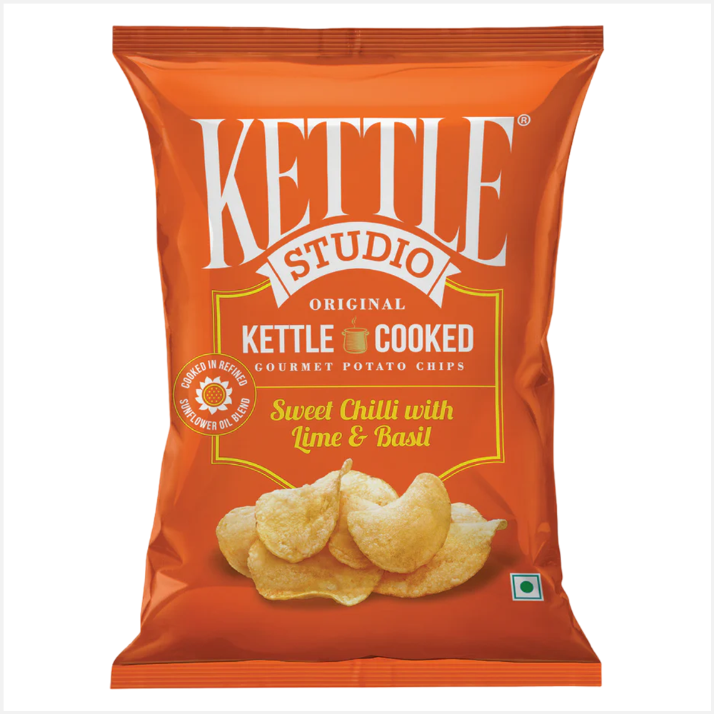 Kettle Studio Sweet Chilli with Lime & Basil Potato Chips