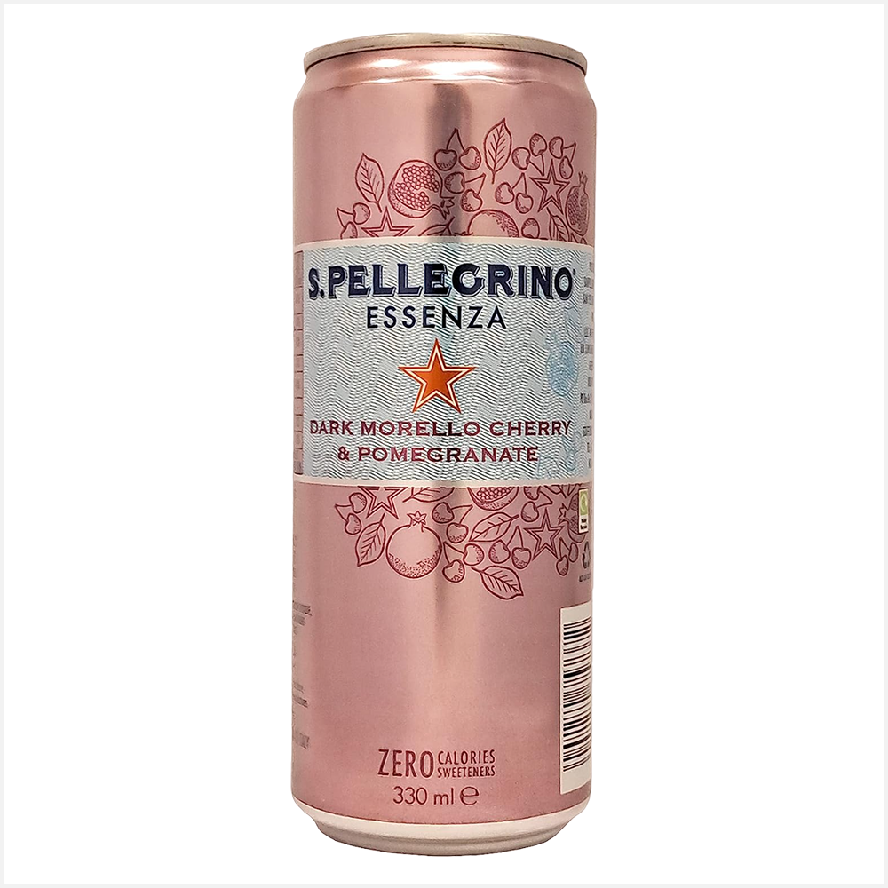 S.Pellegrino Essenza Dark Morello Cherry &  Pomegranate Flavoured  Mineral Water