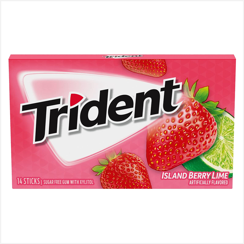 Trident Island Berry Lime Flavour Gum