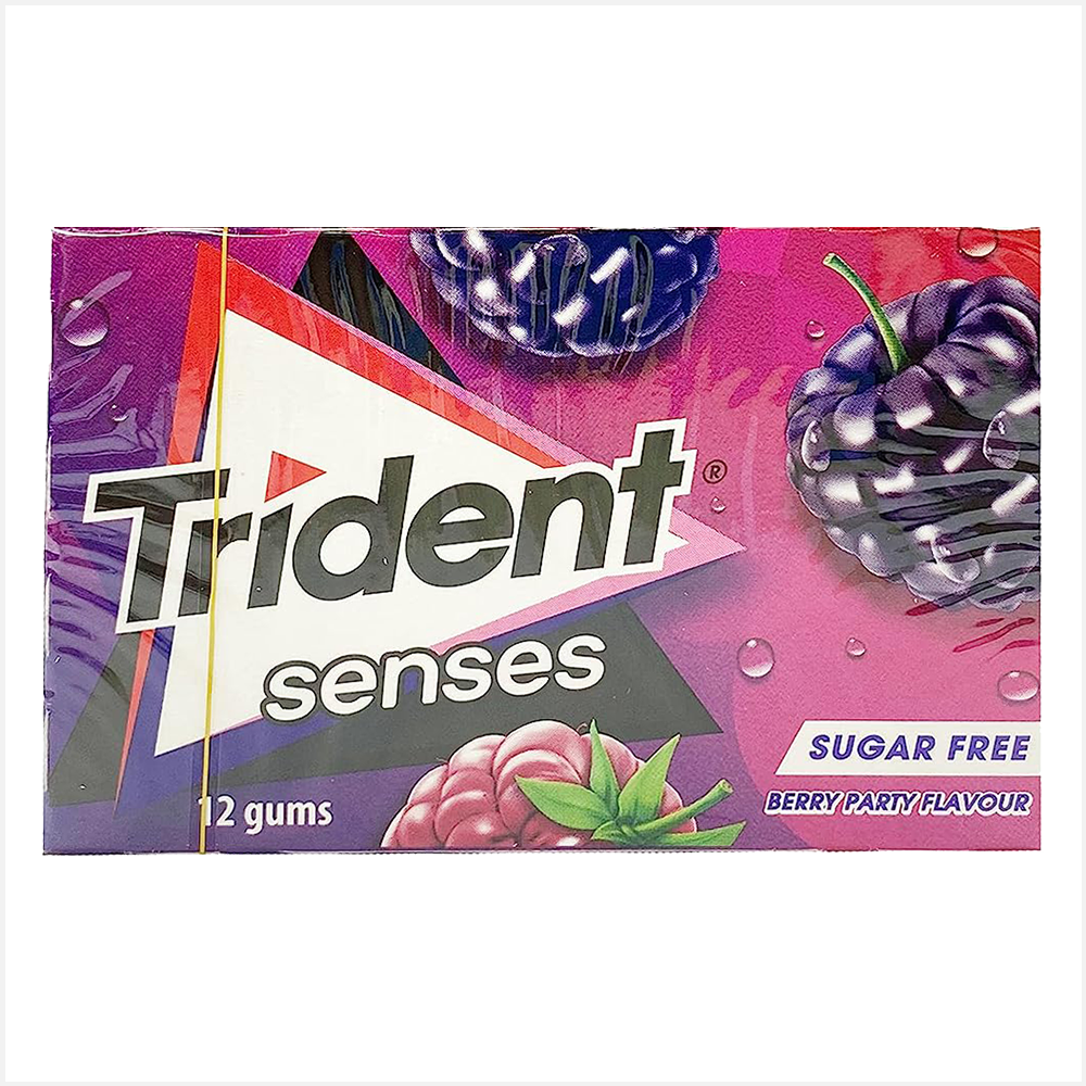 Trident Senses Berry Party Flavour Sugarfree Gum