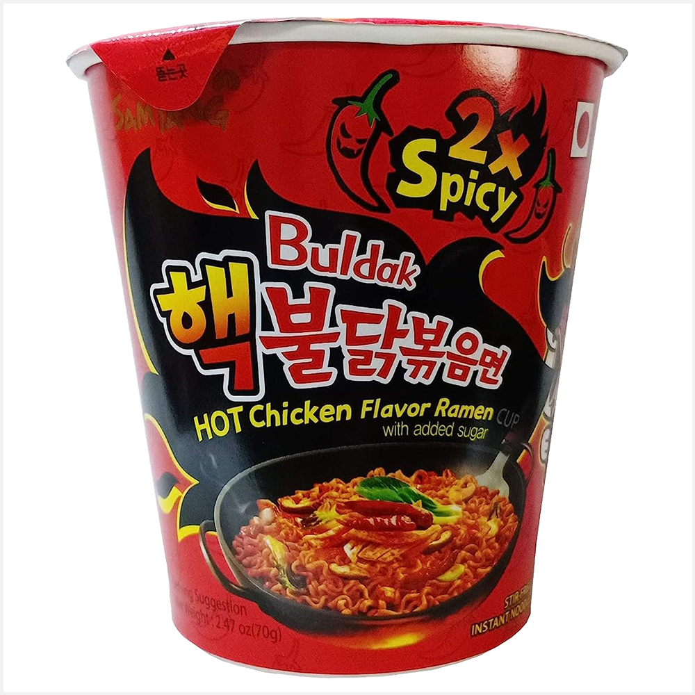 Samyang Buldak Hot Chicken Flavour Ramen 2x Spicy Cup