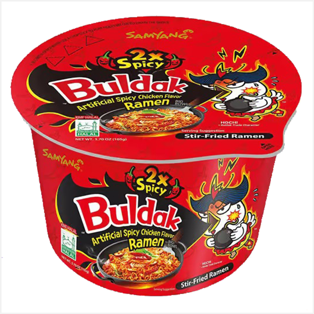 Samyang Buldak Hot Chicken Flavour Ramen 2x Spicy Tub