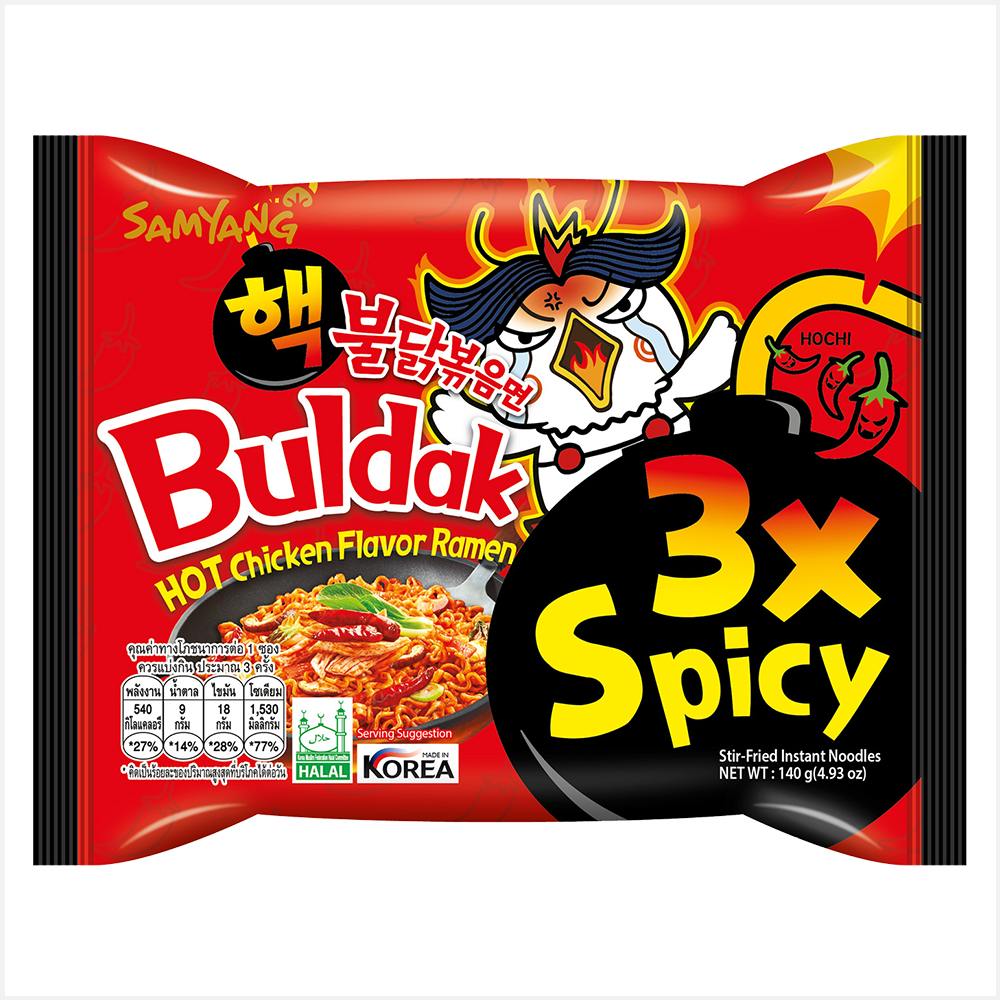 Samyang Buldak Hot Chicken Flavour Ramen 3x Spicy