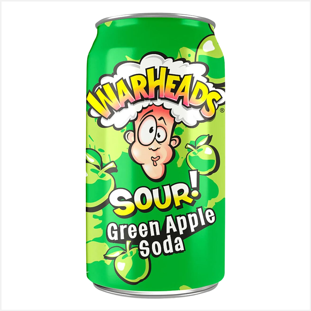 Warheads Sour Green Apple Soda