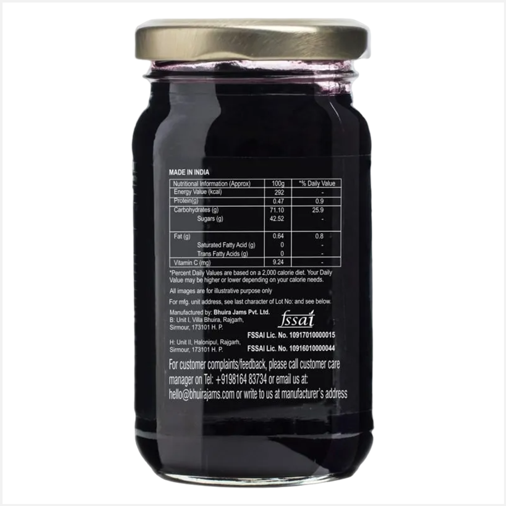 Bhuira No Added Black Grape Natural Jam