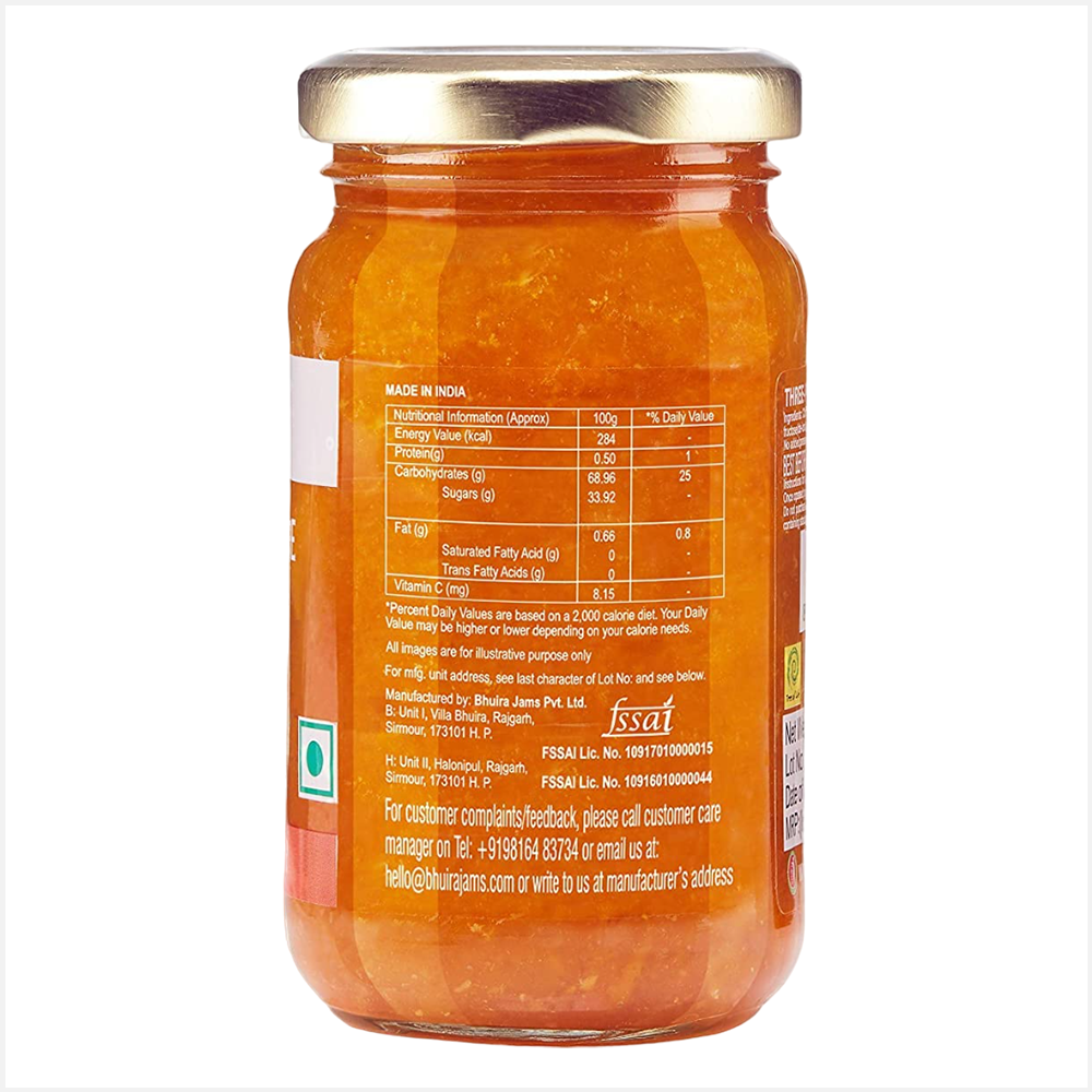 Bhuira No Added Three Fruit Marmalade Natural Jam