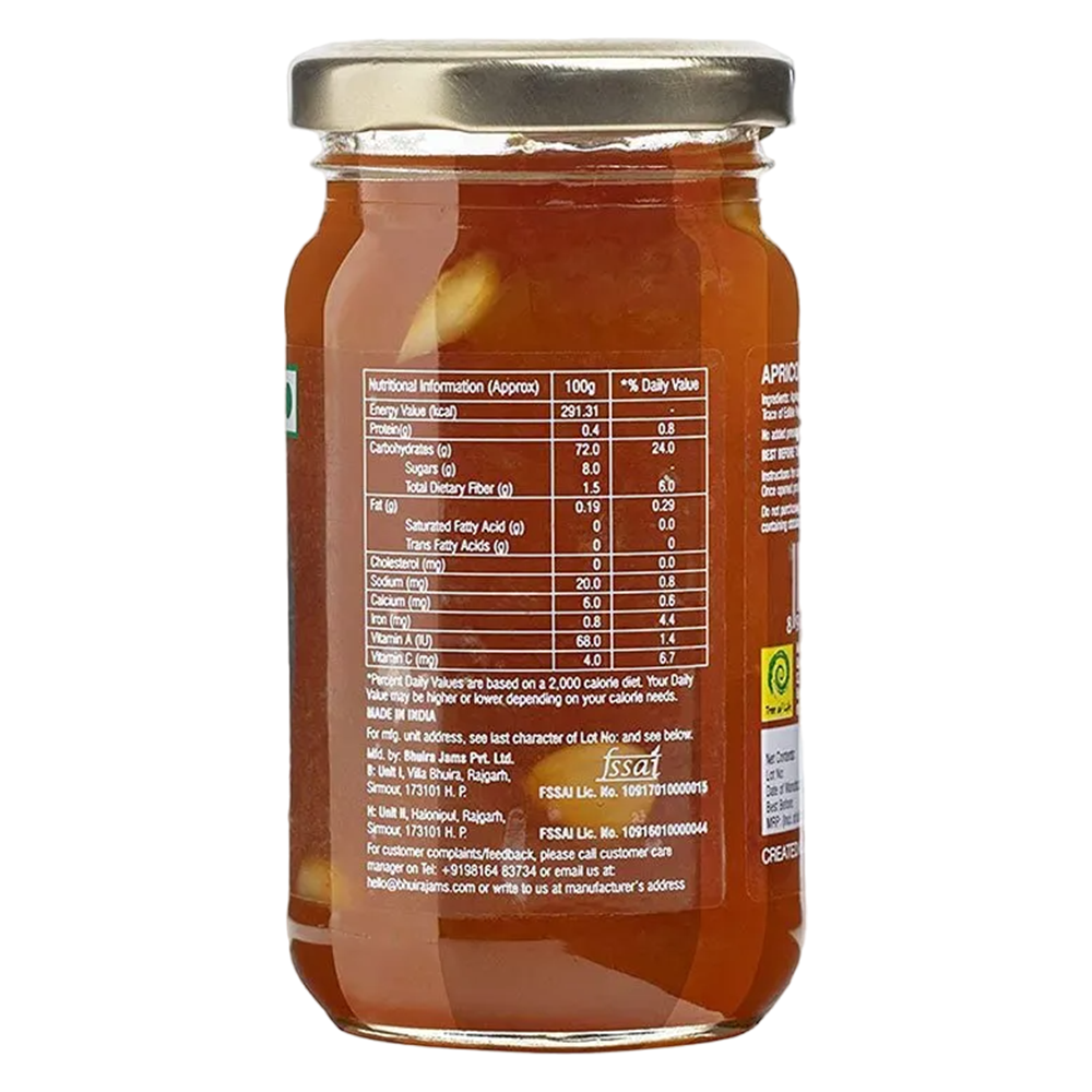 Bhuira Apricot Natural Jam