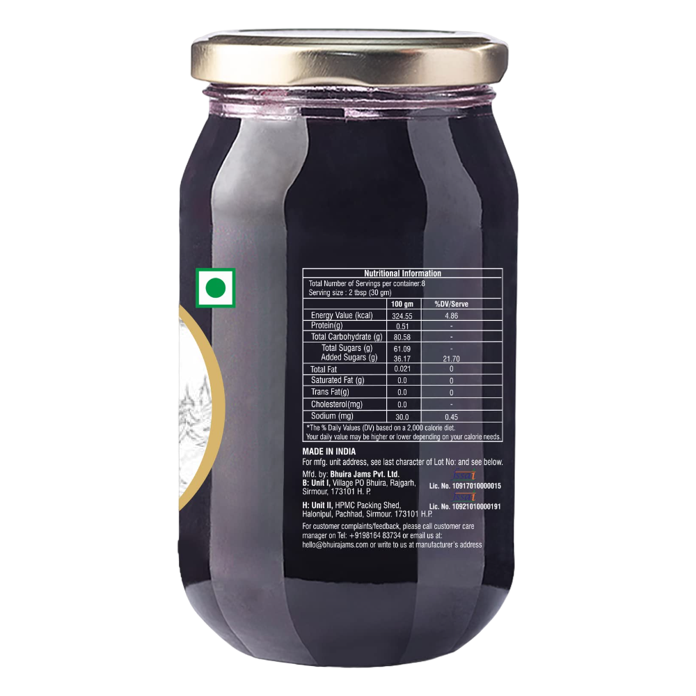 Bhuira Black Grape Natural Jam