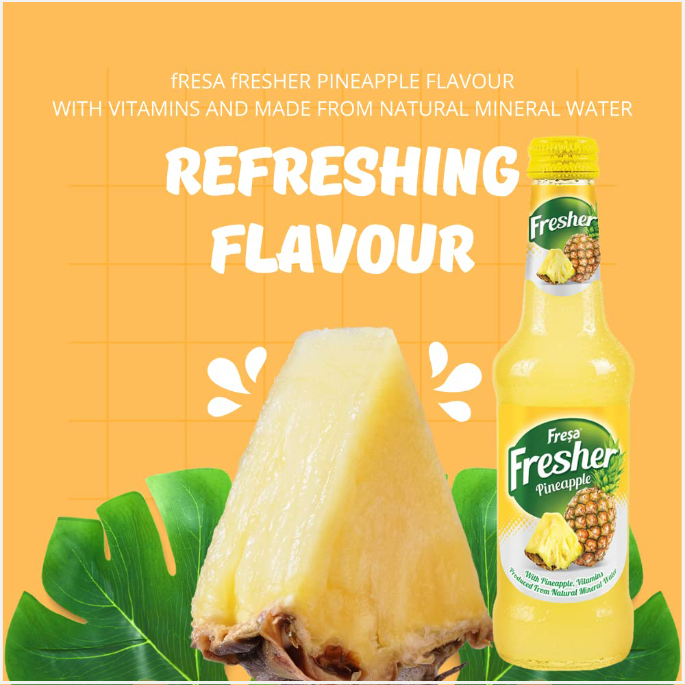 Fresher Sparkling Mineral Water Pineapple