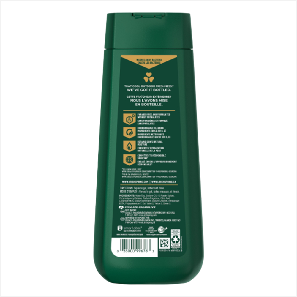 Irish Spring Black Mint Body Wash-Men