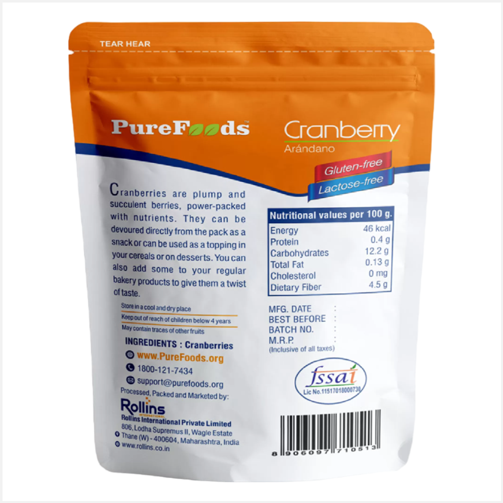 Pure Foods Cranberry