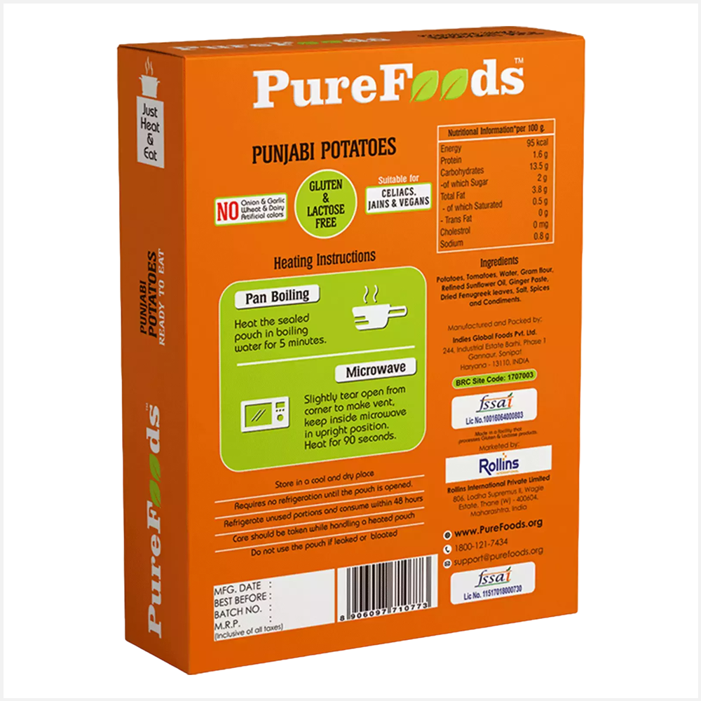 Pure Foods Punjabi Potatoes