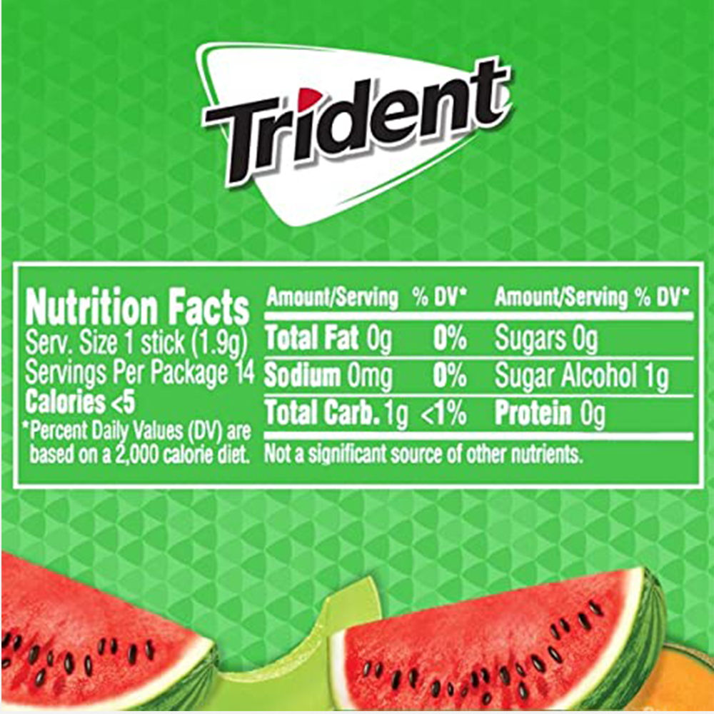 Trident Watermelon Twist Flavour Gum