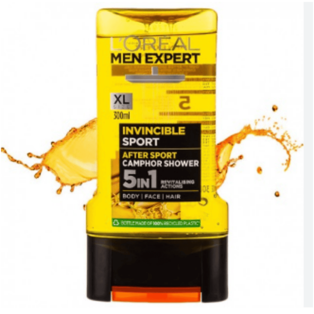 Lorel Men Expert Invincible Sport Shower Shampoo Cum Body Wash-Men- (300 Ml)