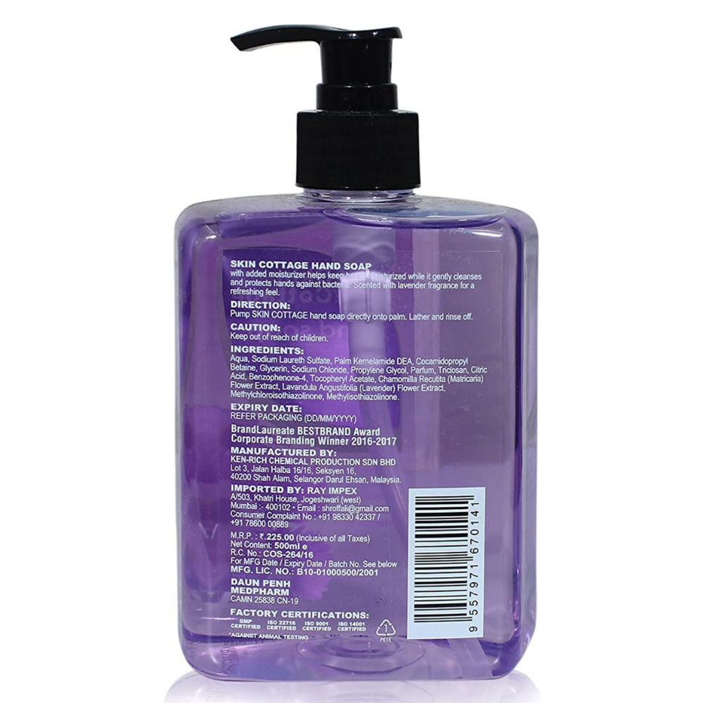 Skin Cottage Lavender And Chamomile Extracts Hand Soap-Unisex- (500 Ml)