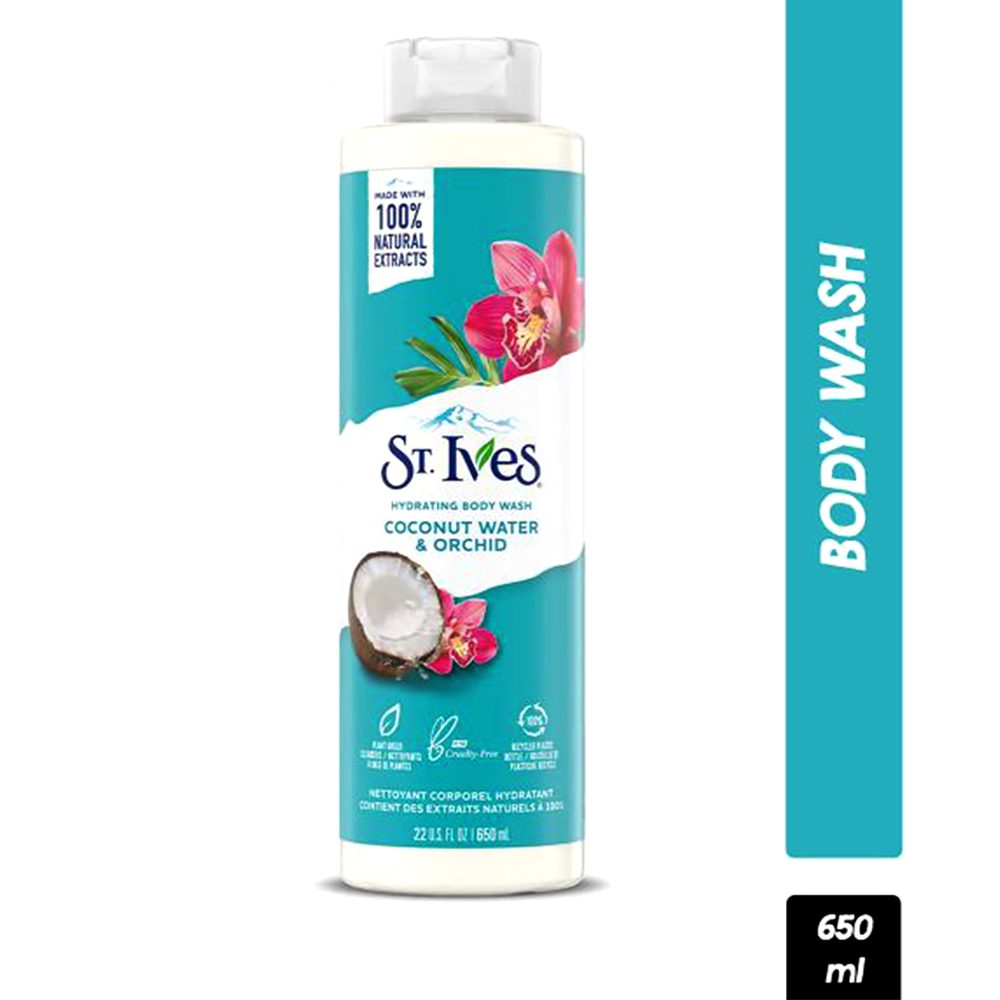 St.Ives Coconut Water & Orchid Body Wash-Women- (650 Ml)