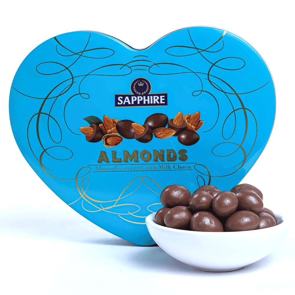 Sapphire Almonds Covered With Milk Choco - 160g