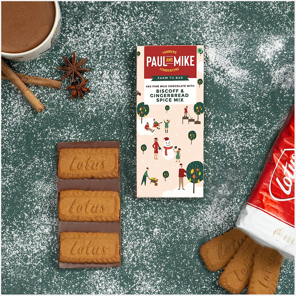 Paul & Mike 49% Fine Milk Biscoff & Gingerbread Spice Mix Chocolates