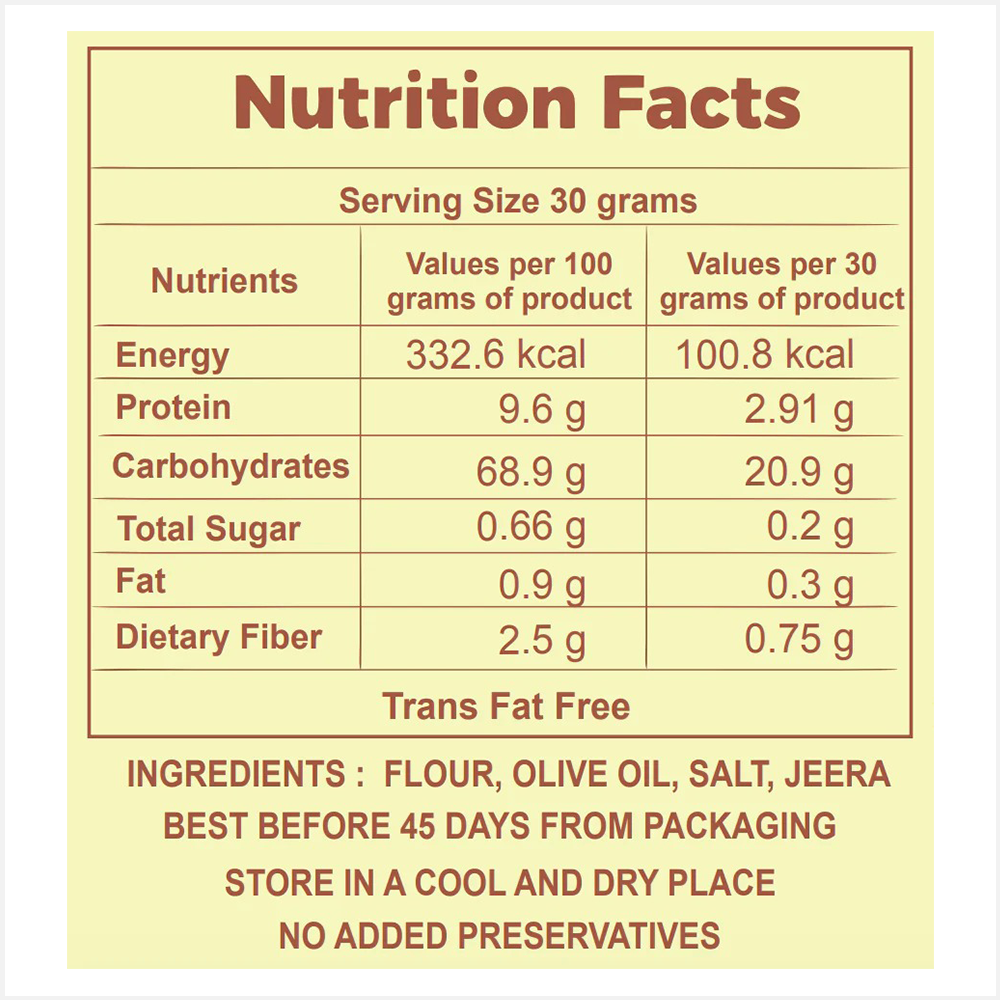 Earthy Bliss Jeera Lavash