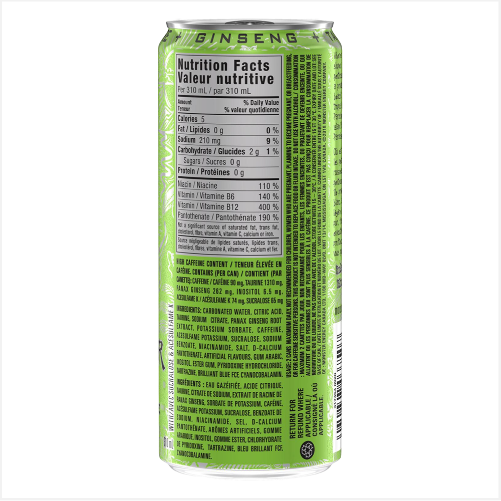 Monster Zero Sugar Ultra Paradise Energy Drink