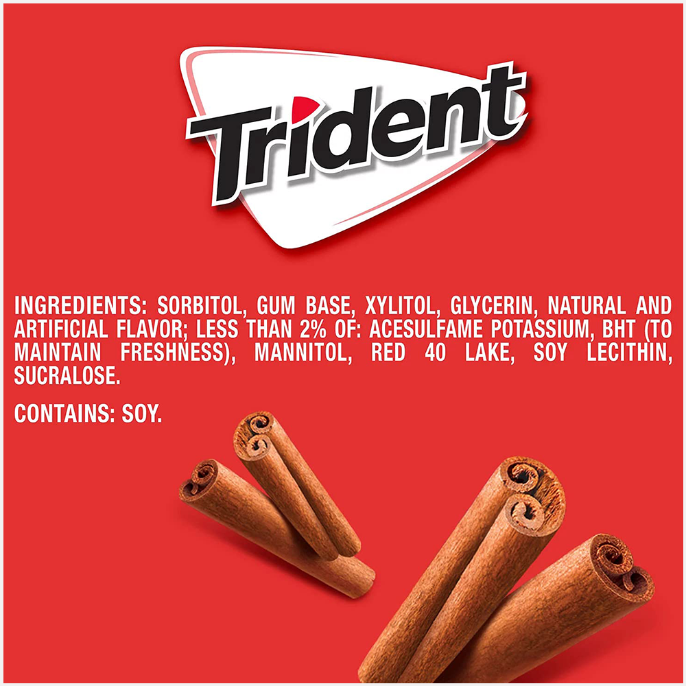 Trident Cinnamon Flavour Gum