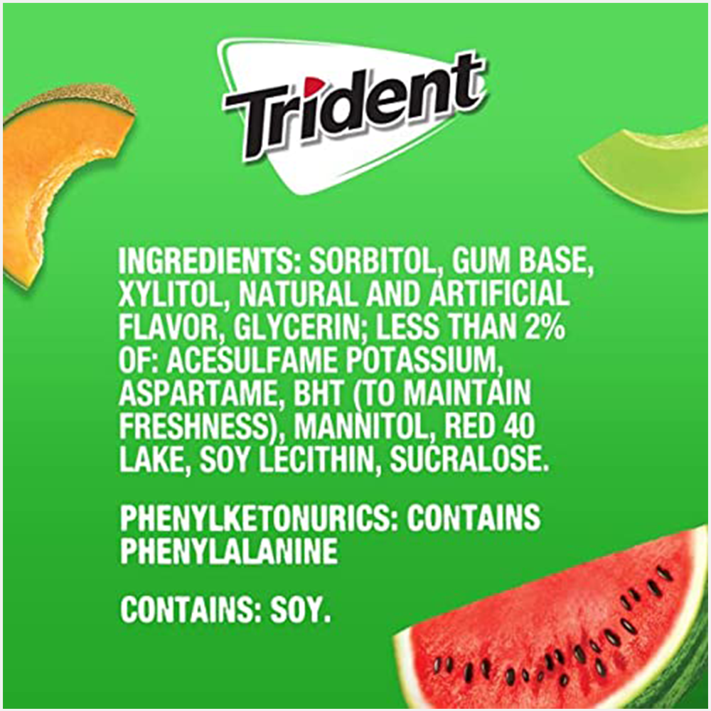 Trident Watermelon Twist Flavour Gum