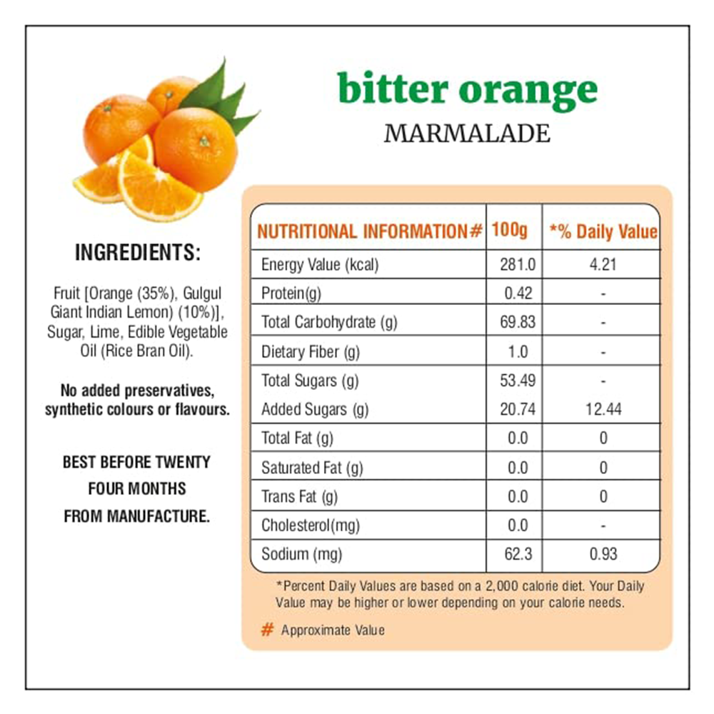 Bhuira Bitter Orange Natural Jam