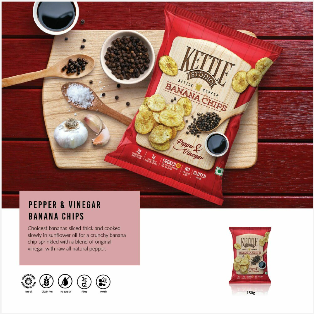 Kettle Studio Pepper & Vinegar Banana Chips