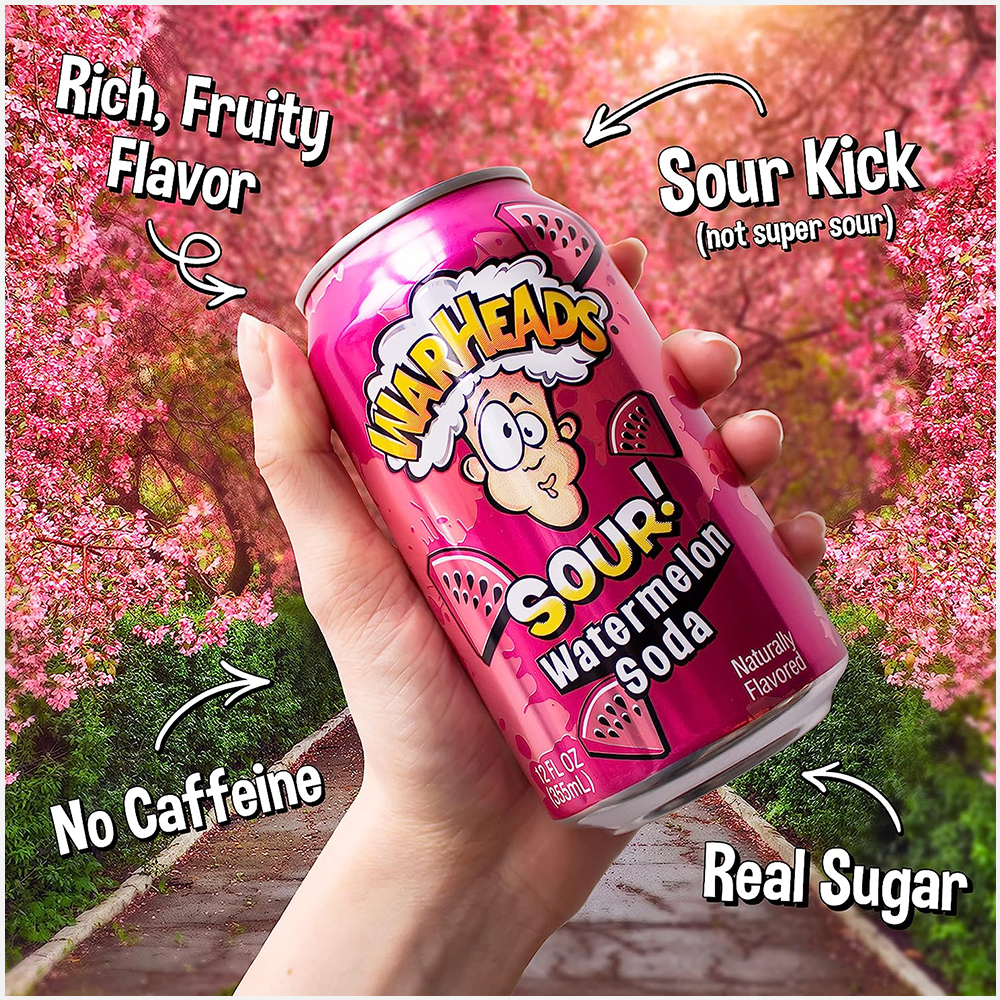 Warheads Sour Watermelon Soda