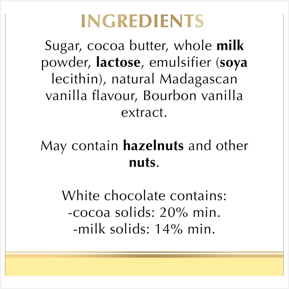 Lindt Vanilla White