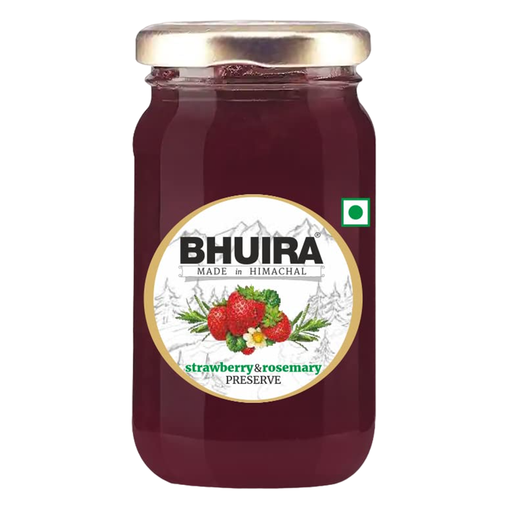 Bhuira Strawberry & Rosemary Natural Jam