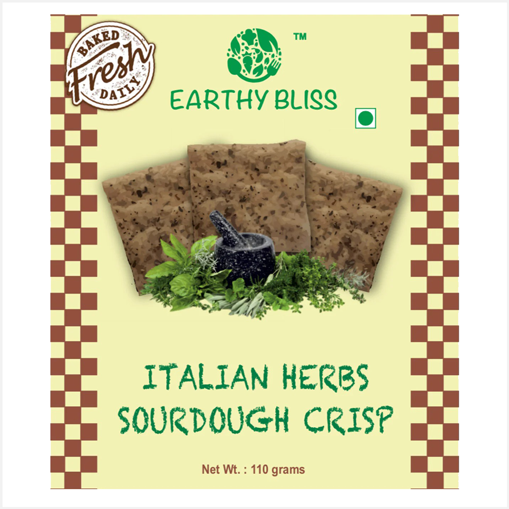 Earthy Bliss Italian Herb Sourdough Crisp