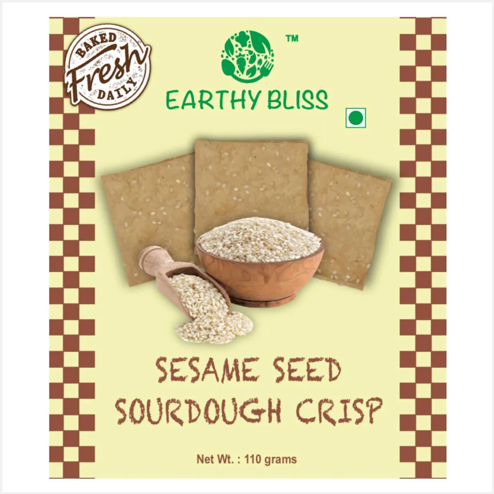 Earthy Bliss Sesame Seed Sourdough Crisp