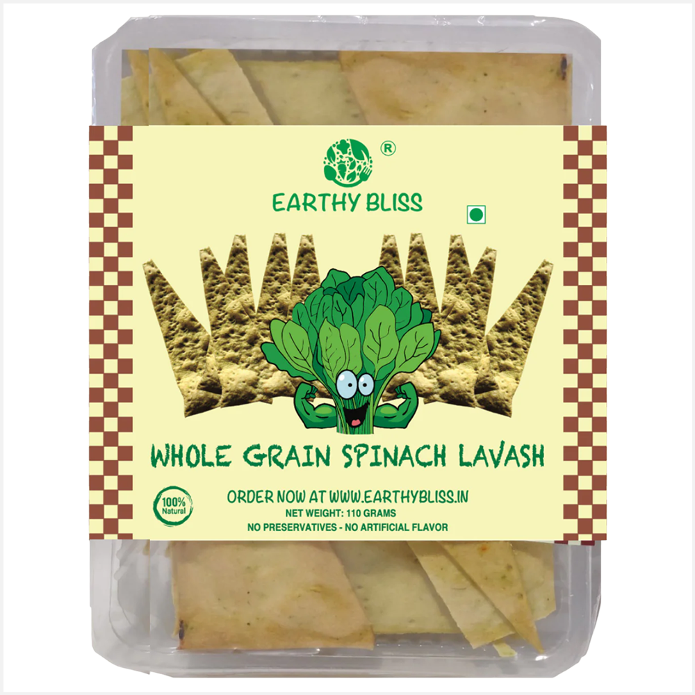 Earthy Bliss Whole Grain Spinach Lavash