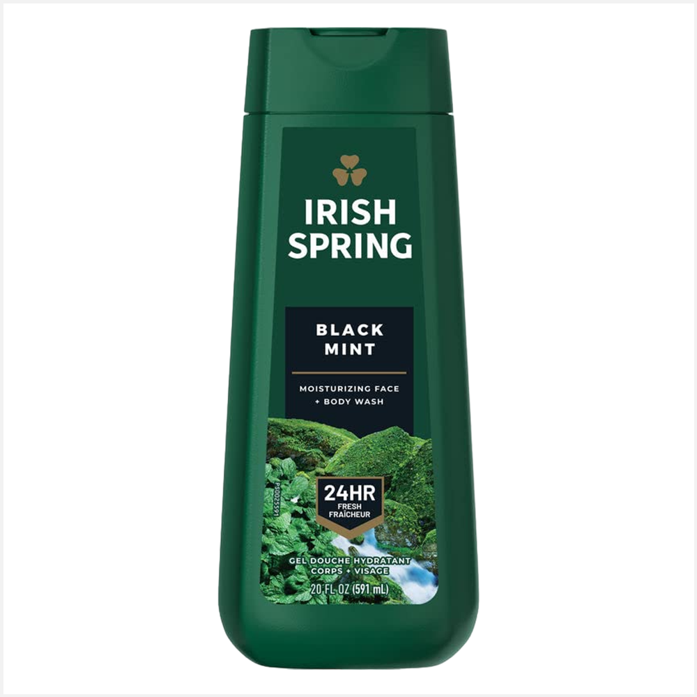 Irish Spring Black Mint Body Wash-Men