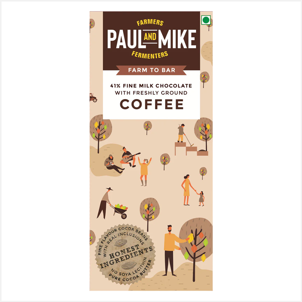 Paul & Mike 41% Fine Milk Coffee Chocolates