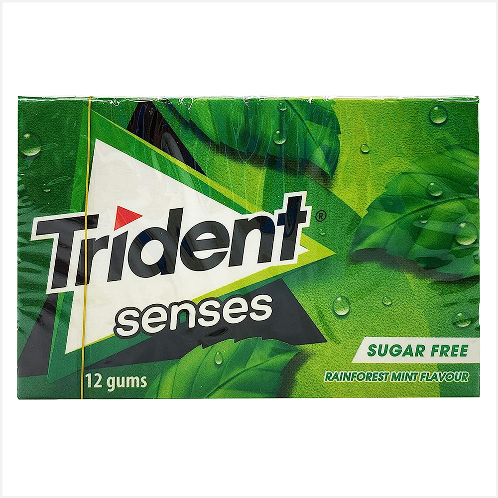 Trident Senses Rainforest Mint Flavour Sugarfree Gum