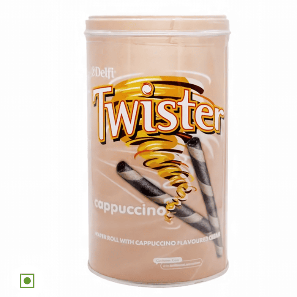 Delfi Twister Wafer Roll - Cappuccino Cream
