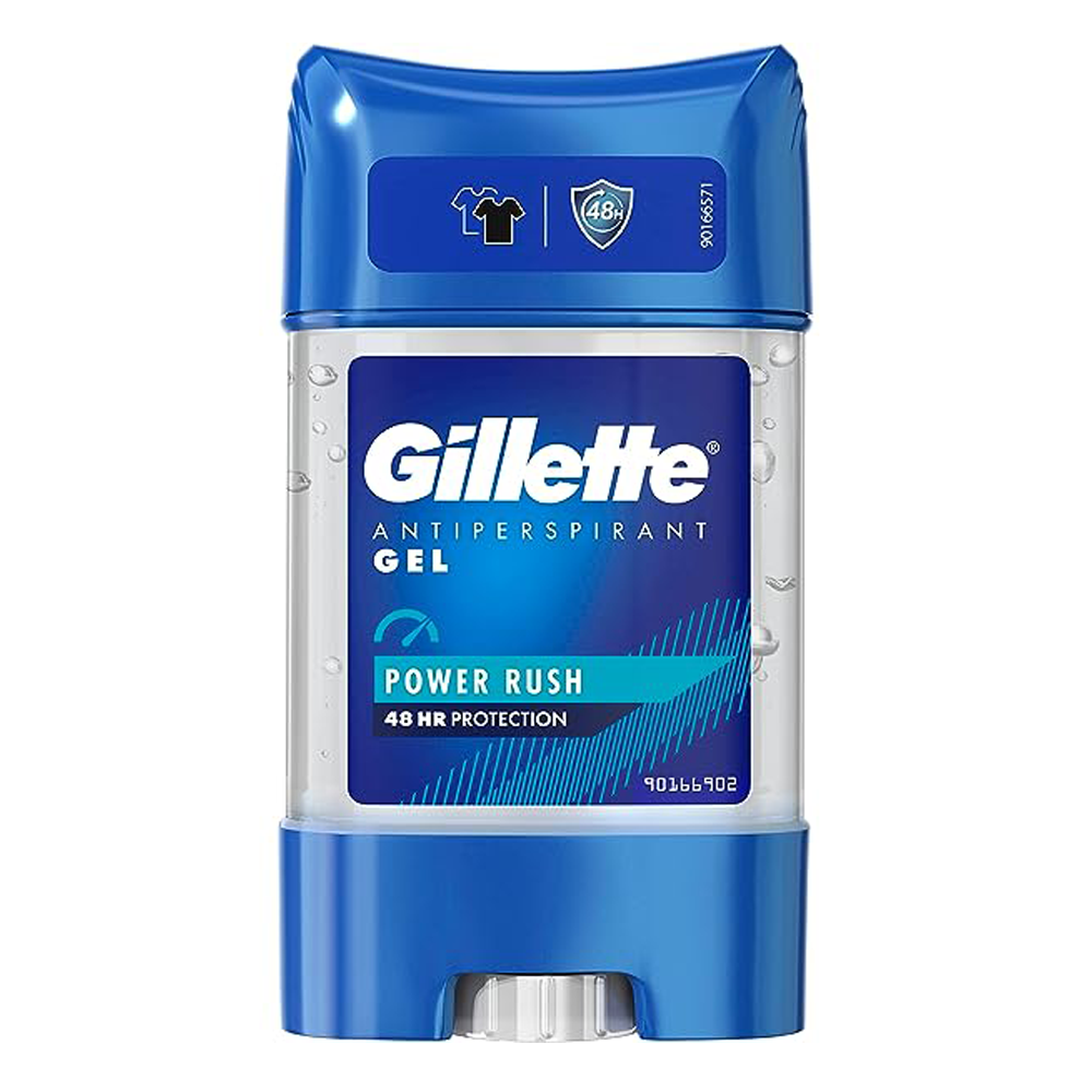 Gillette Antiperspirant Gel Power Rush Deodrand Stick-Men- (70 Ml)
