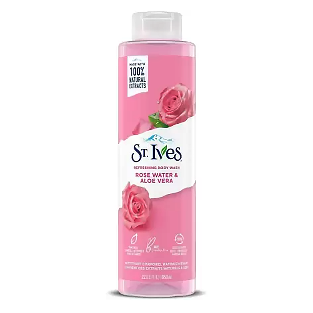 St.Ives Rose Water & Aloe Vera Body Wash-Women- (650 Ml)