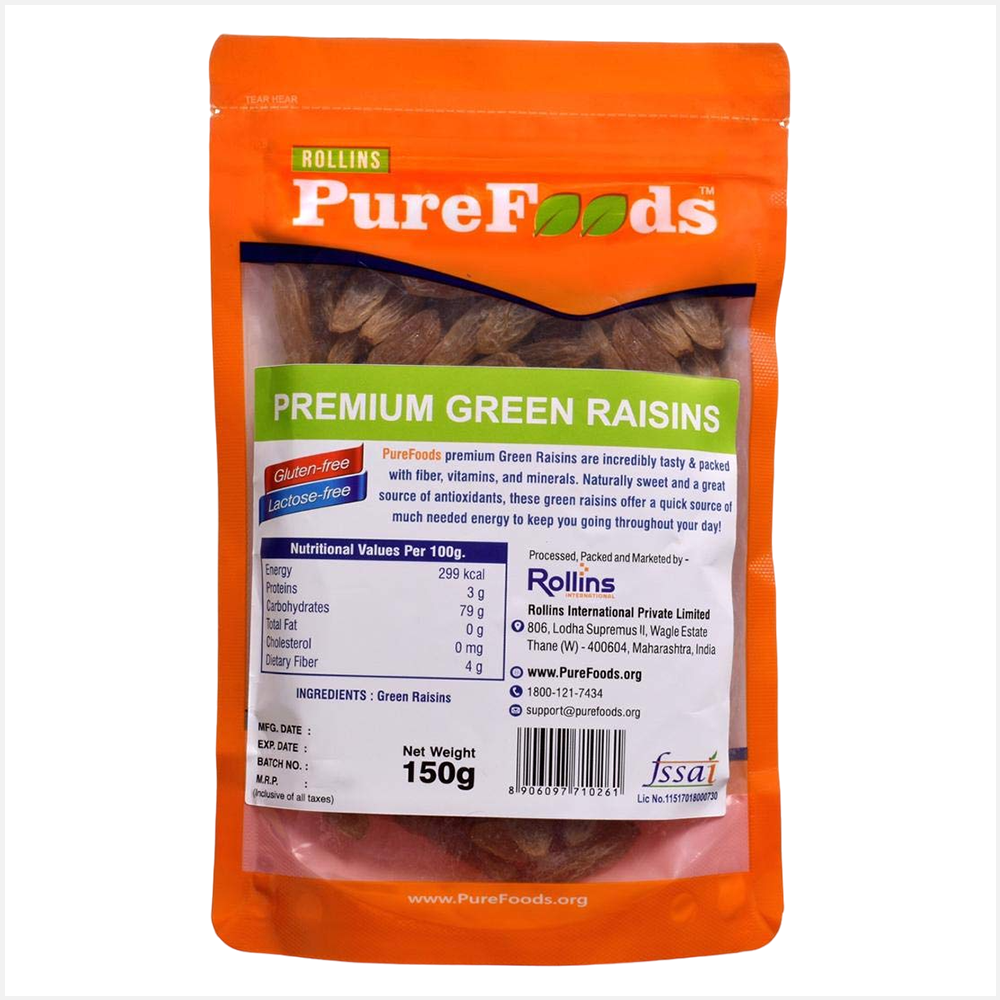 Pure Foods Premium Green Raisins